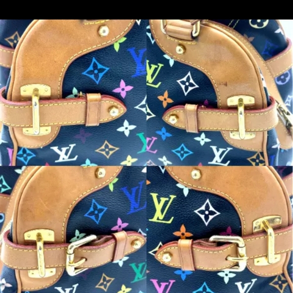 Louis Vuitton Hand Bag Claudia Black Monogram Multicolor CE0142 - Picture 7 of 16